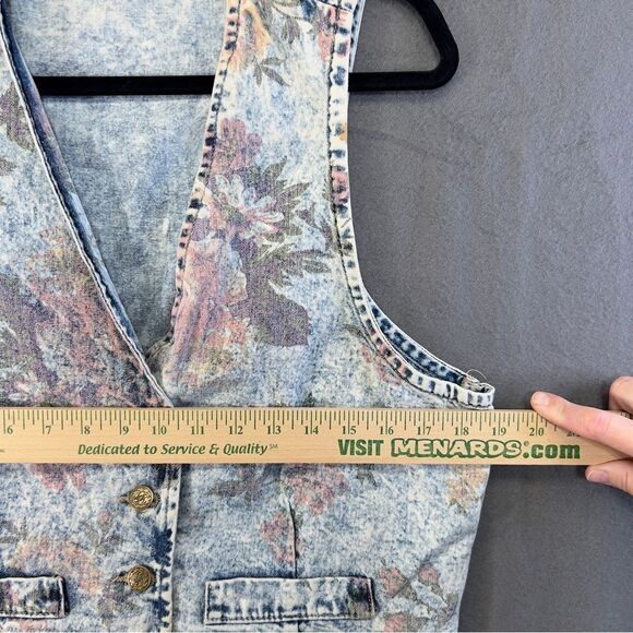 1980s crop fit 100 percent cotton vest Vivaldi vintage vest large - Picture 7 of 12